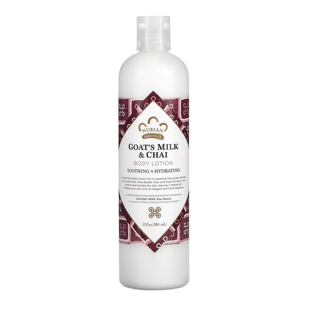 Nubian Heritage Body Lotion Goat's Milk & Chai, 13 Oz